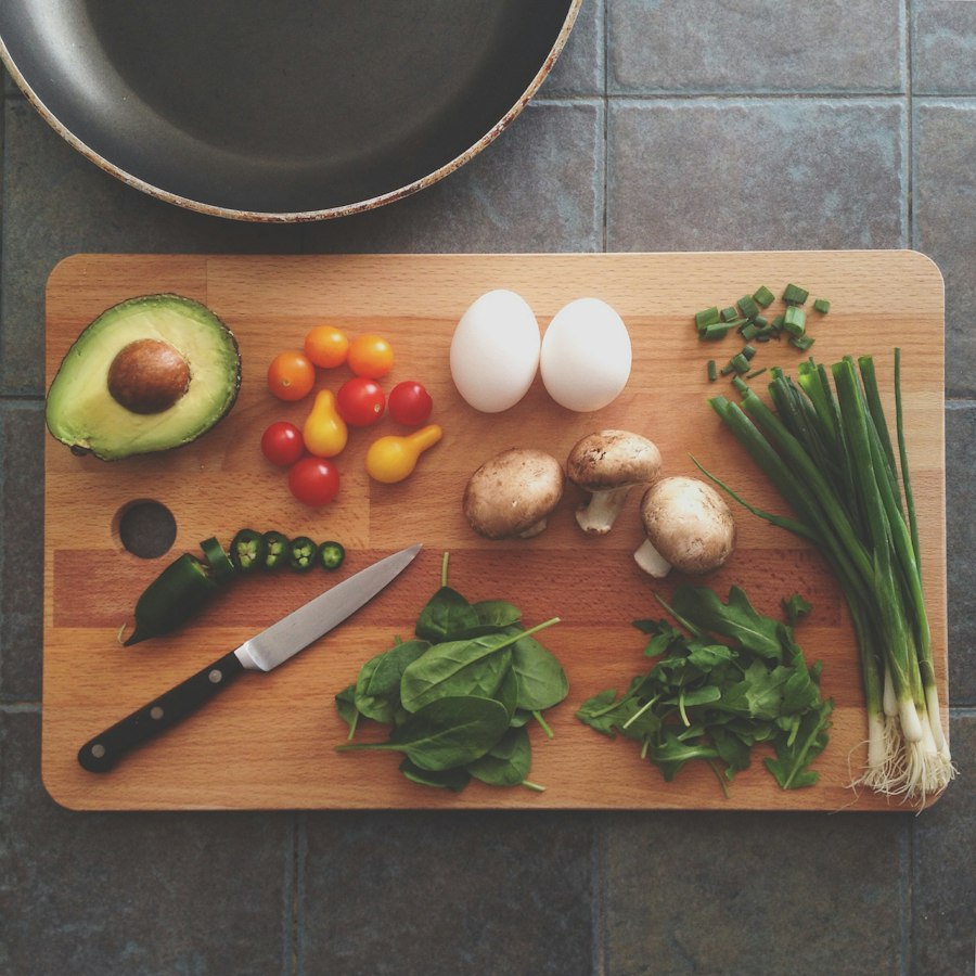 Fresh vegetables and dairy produce